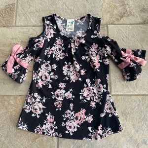 Girls Floral Top Size 7/8